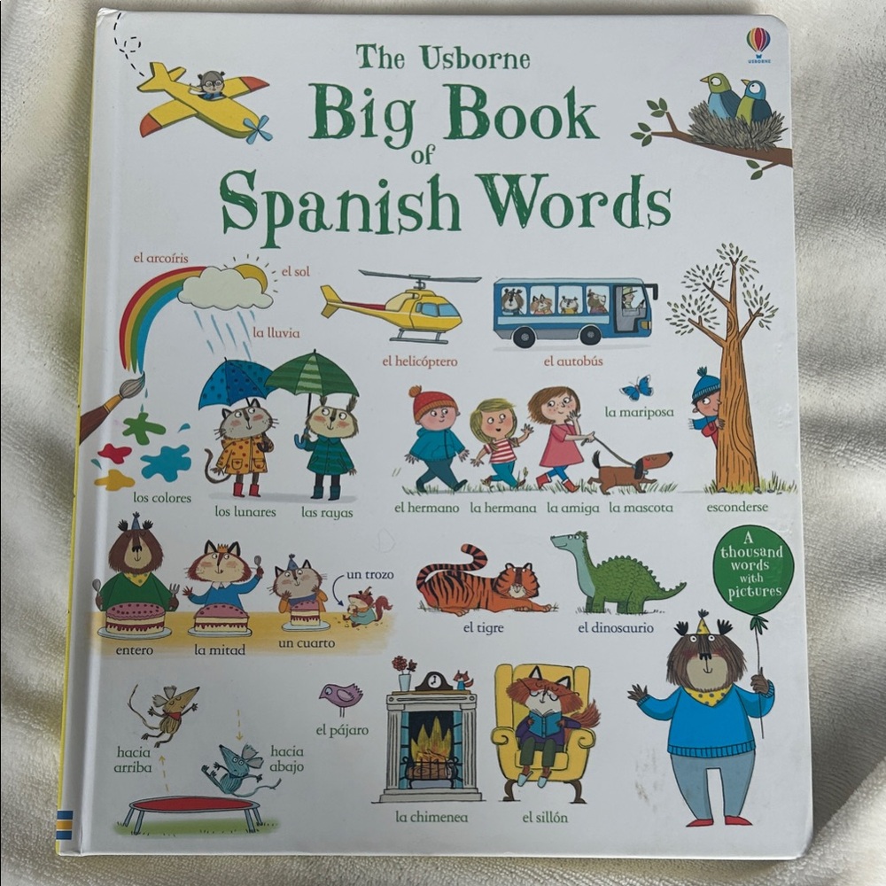 Usborne Big Book of Spanish Words - Multicolor